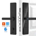 Z18-S Smart Lock — ჭკვიანი კარის საკეტი (ფრჩხილზე თითის ანაბეჭდი, PIN, ბარათი, გასაღები, აპი) - Image 2