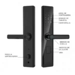 Z18-S Smart Lock — ჭკვიანი კარის საკეტი (ფრჩხილზე თითის ანაბეჭდი, PIN, ბარათი, გასაღები, აპი)
